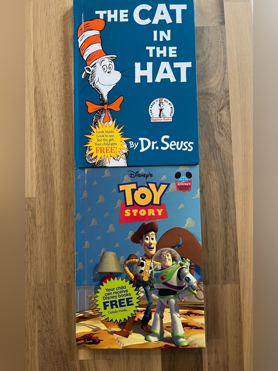 Other - Vintage 90s Toy Story and The Cat in the Hat Books